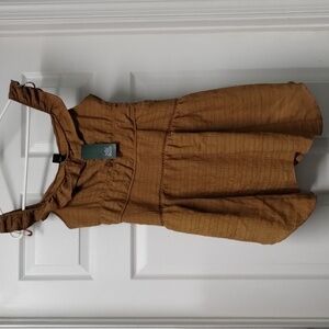 Wild Fable women dress jumper sleeveless size M brown